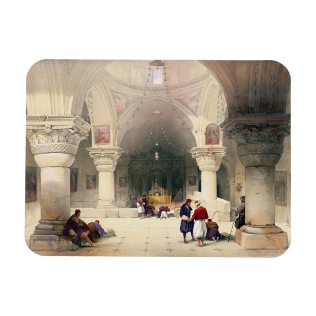 Crypt of the Holy Sepulchre, Jerusalem, plate 20 f Magnet (Horizontal)