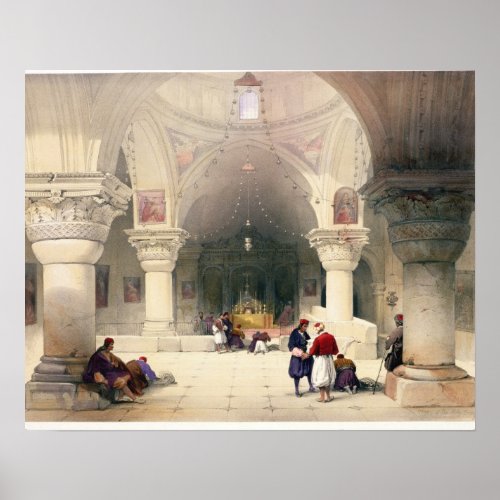 Crypt of the Holy Sepulchre Jerusalem plate 20 f Poster