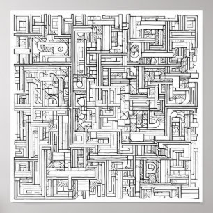 Cryptic Art Challenge: Urban Cipher Graffiti Poster