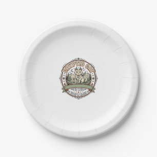 Cryptid Cat Cryptid Cat Vintage Vector Art Shirt D Paper Plates