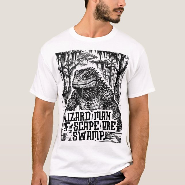 Cryptid Conspiracy - The Lizard Man of Scape Ore  T-Shirt (Front)