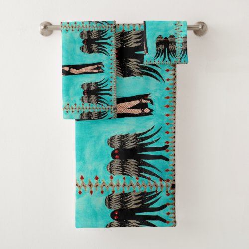 Cryptid Couture Mothman Bath Towel Set