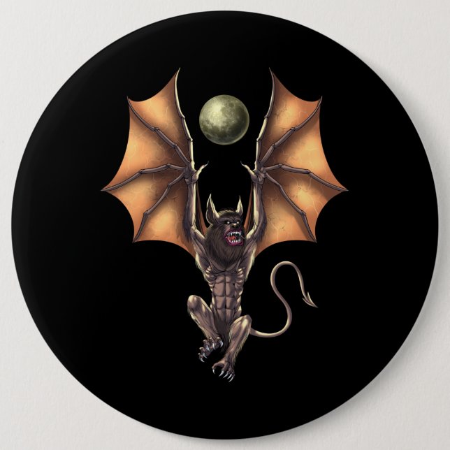 Cryptid Creature Ahool Button (Front)