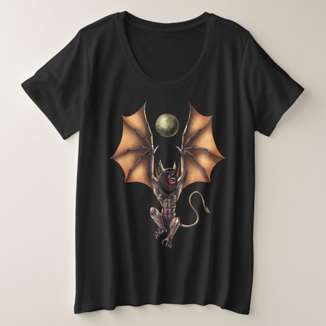 Cryptid Creature Ahool Plus Size T-Shirt (Design Front)