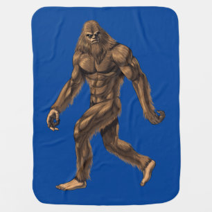 Cryptid Creature Bigfoot Baby Blanket