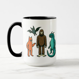 Cryptid Friends: Bigfoot, Chupacabra, etc. Mug