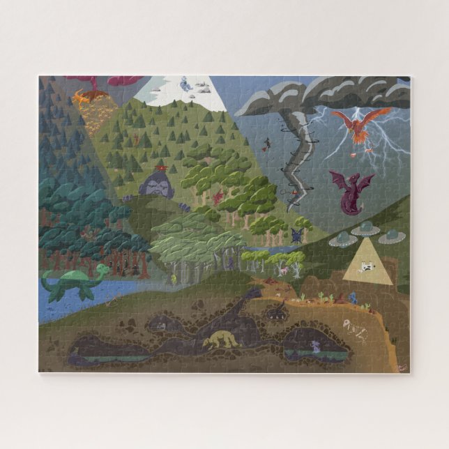 Cryptid Hide-And-Seek Jigsaw Puzzle (Horizontal)