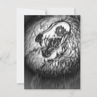 Cryptid: Snow Wasset Sketch Postcard