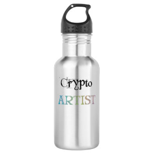 Crypto Artist Light Stainless Steel Water Bottle