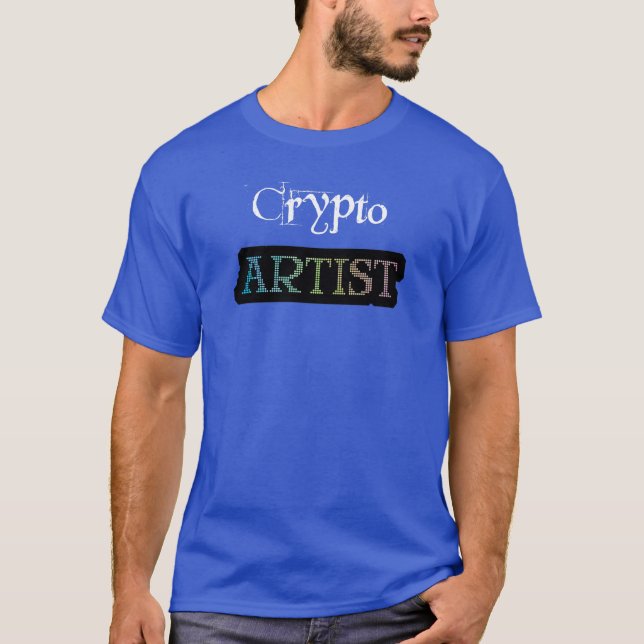 Crypto Artist Wide Dark T-Shirt (Front)