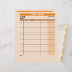 Crypto Asset Tracker with Coin Balance, Transfer Letterhead