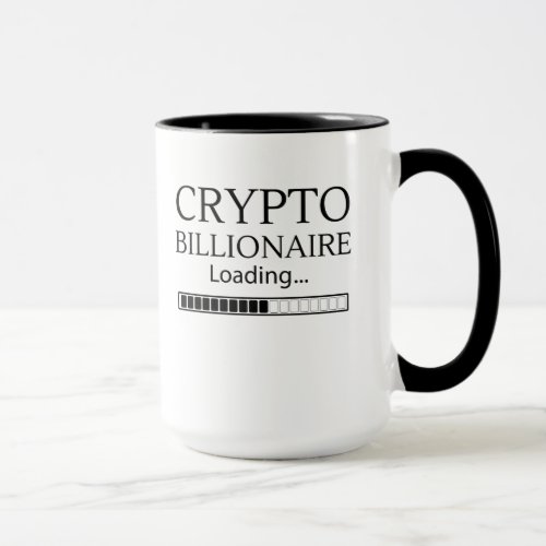 Crypto billionaire loading funny online trading mug