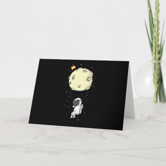 Crypto Bitcoin Astronaut: The moon Card (Front)