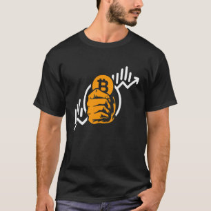 Crypto Bitcoin Coin Rise Symbol Blockchain Invest T-Shirt