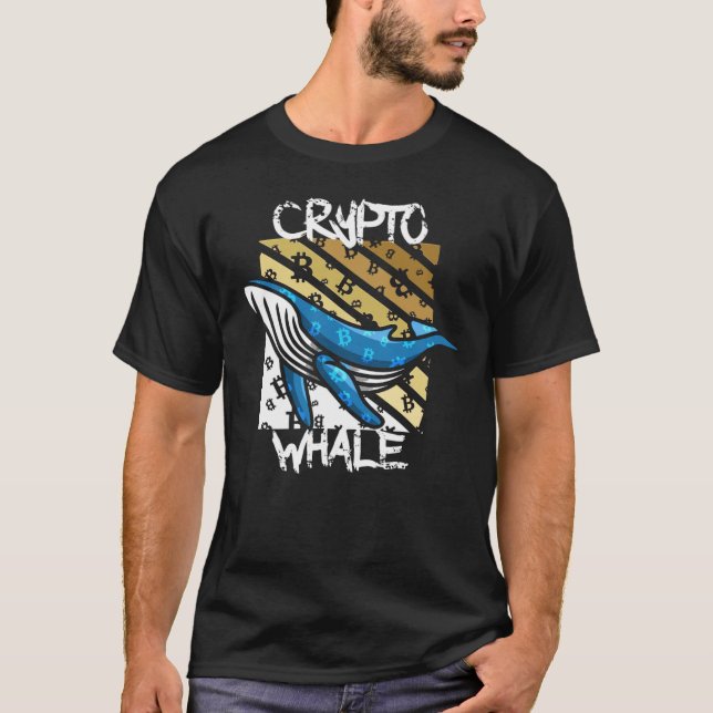 Crypto Btc Whale - Crypto coin T-Shirt (Front)