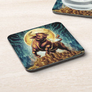 Crypto Bull Beverage Coaster