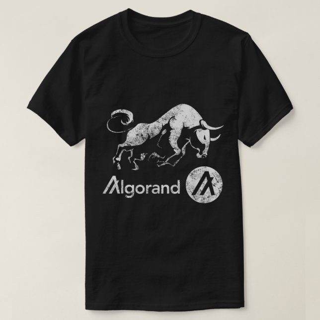 Crypto Bull | Futuristic Blockchain Investor Art T-Shirt (Design Front)