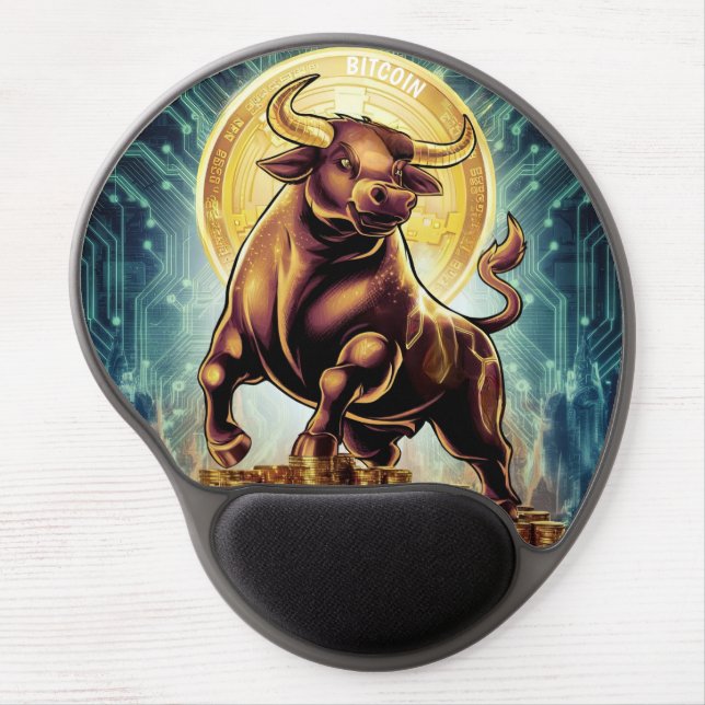 Crypto Bull Gel Mouse Pad (Front)