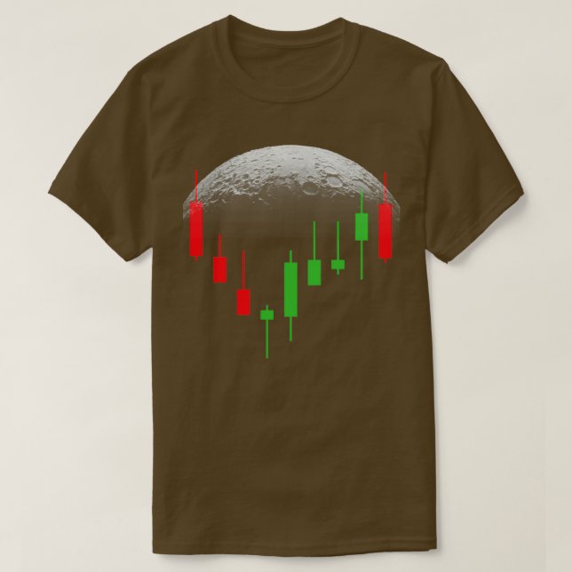 Crypto Candles Crypto Trading Stock Chart To The M T-Shirt (Design Front)