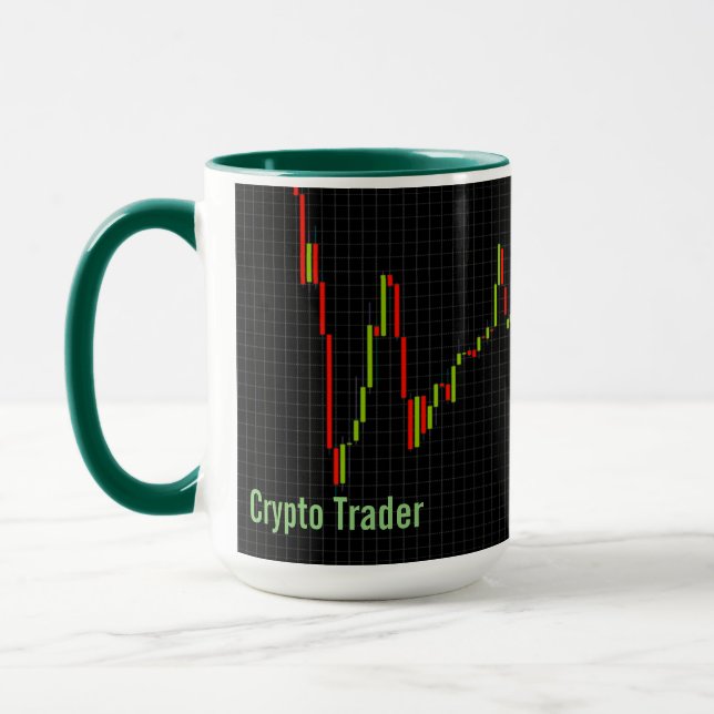 Crypto Candlestick Chart Personalized Money Design Mug (Left)