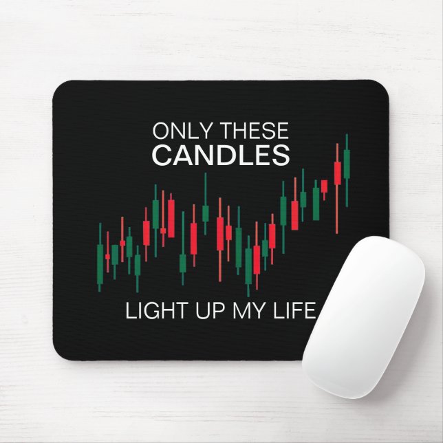 Crypto Candlesticks Personalized Mouse Pad (With Mouse)