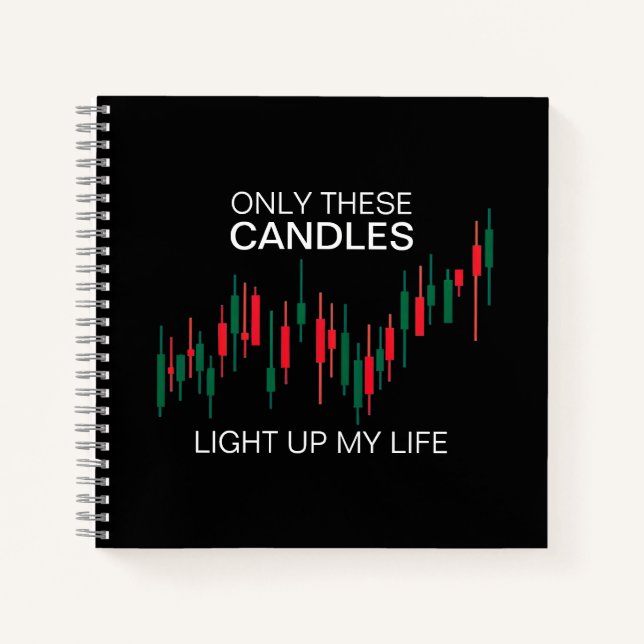 Crypto Candlesticks Personalized Notebook (Front)