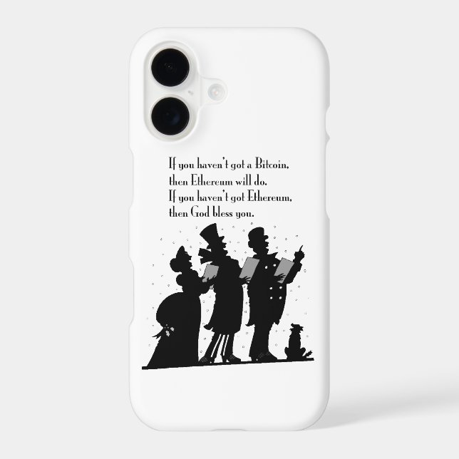 Crypto Christmas Carol Case-Mate iPhone Case (Back)