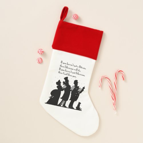 Crypto Christmas Carol Christmas Stocking