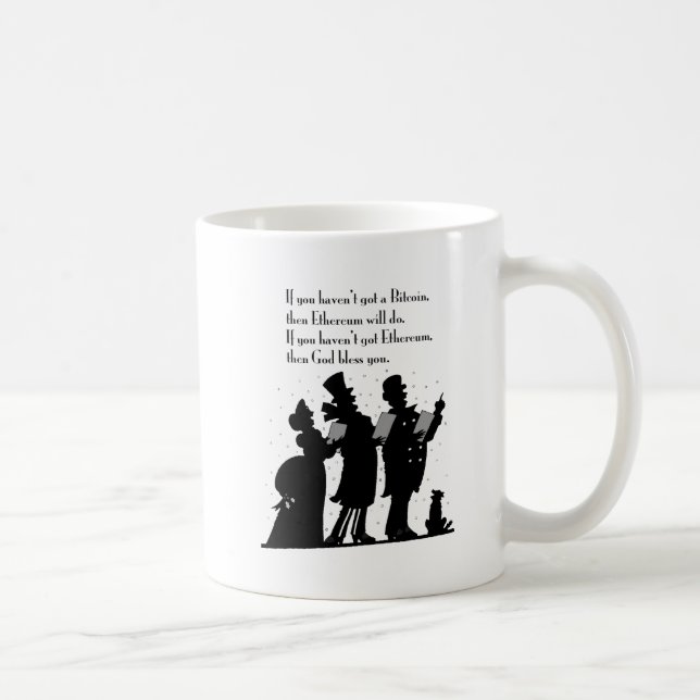 Crypto Christmas Carol Coffee Mug (Right)