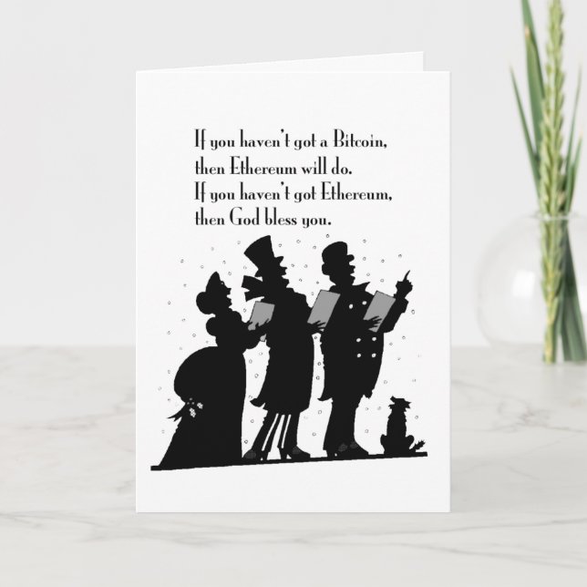 Crypto Christmas Carol Holiday Card (Front)