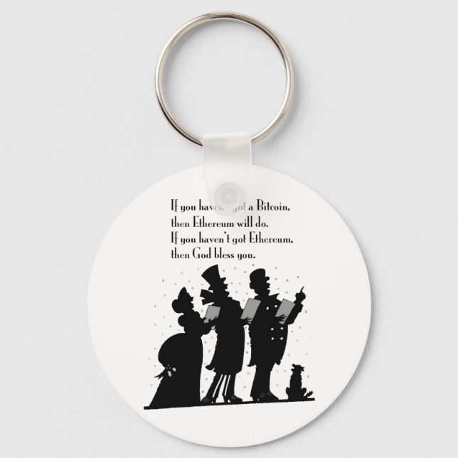 Crypto Christmas Carol Keychain (Front)