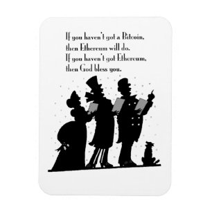 Crypto Christmas Carol Magnet