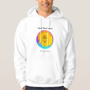 crypto  coin editable quote hoodie