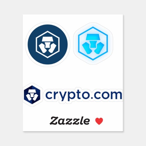 Cryptocom Coin cryptocurrency _ Crypto com Coin Sticker