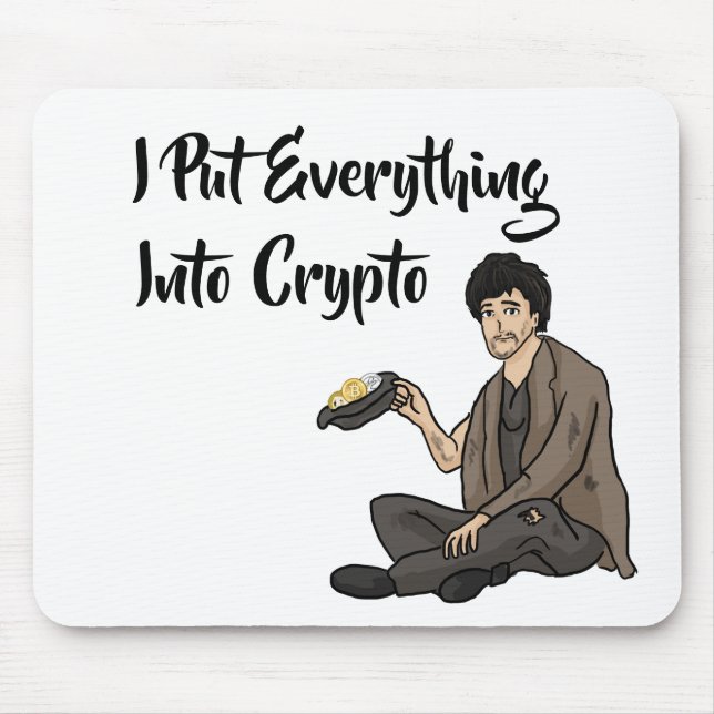 Crypto Currency Cautionary Tale Mouse Pad (Front)