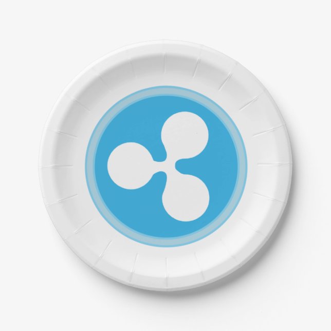 crypto currency  paper plates (Front)