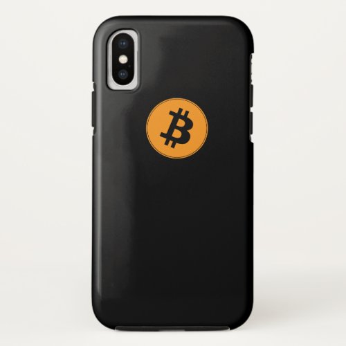 Crypto Currency Symbol BItcoin  iPhone X Case
