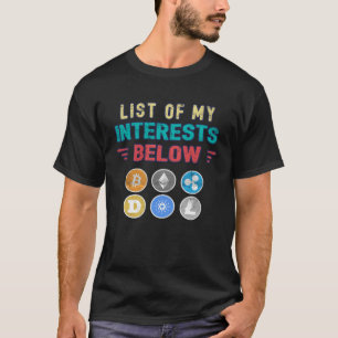 Crypto Dad Bitcoin Coin Hodl Cryptocurrency Papa T-Shirt