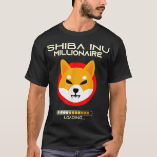 Crypto Dog Millionaire Loading Design T-Shirt