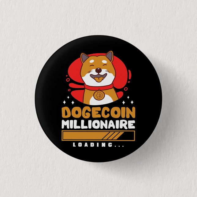 Crypto DogeCoin Millionaire Loading Button (Front)