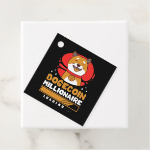Crypto DogeCoin Millionaire Loading Favor Tags