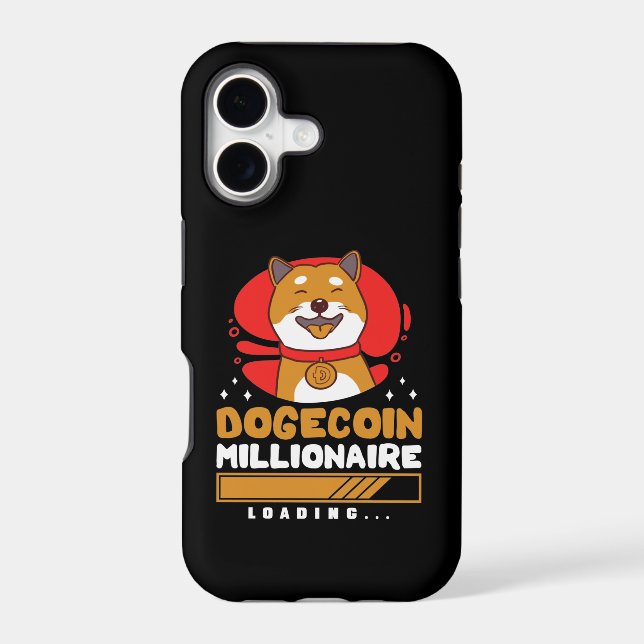 Crypto DogeCoin Millionaire Loading Iphone Case (Back)