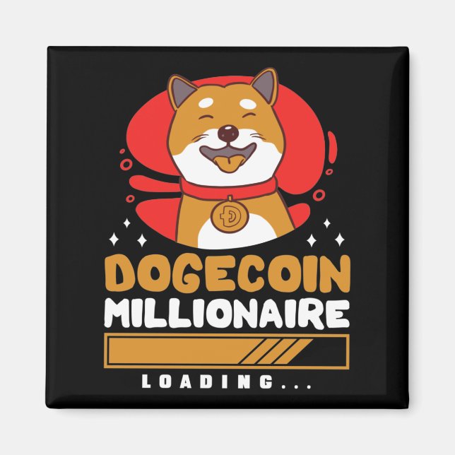 Crypto DogeCoin Millionaire Loading Magnet (Front)