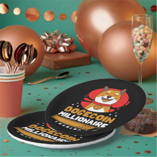 Crypto DogeCoin Millionaire Loading Paper Plates