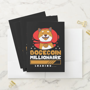 Crypto DogeCoin Millionaire Loading Pocket Folder
