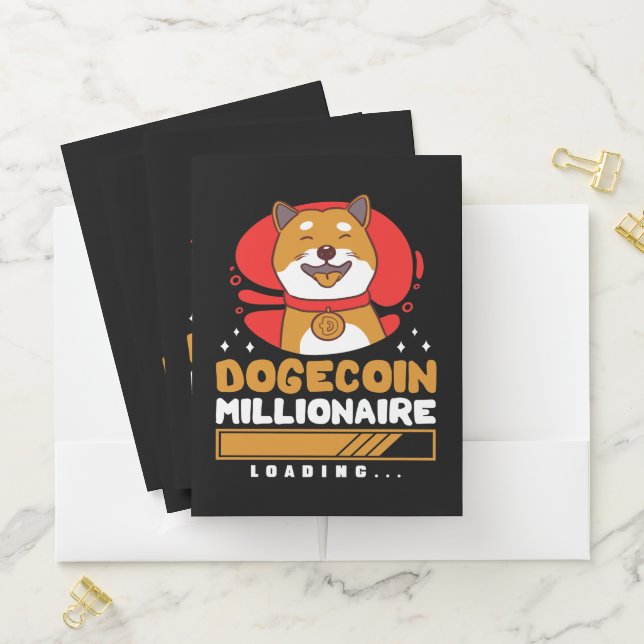 Crypto DogeCoin Millionaire Loading Pocket Folder (In Situ)