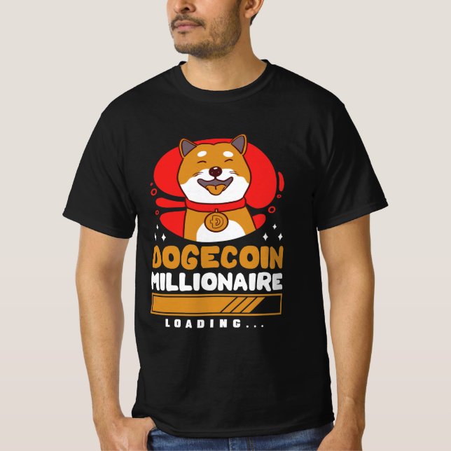 Crypto DogeCoin Millionaire Loading T-Shirt (Front)