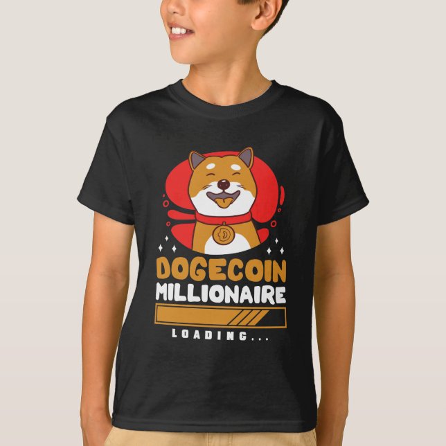 Crypto DogeCoin Millionaire Loading T-Shirt (Front)