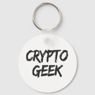 Crypto Geek Print Keychain