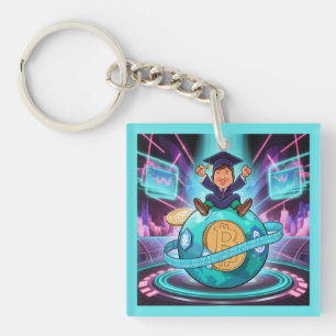 Crypto Graduation Keychain